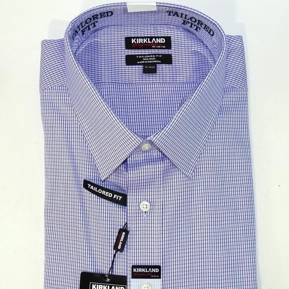kirkland tailored fit dress shirts